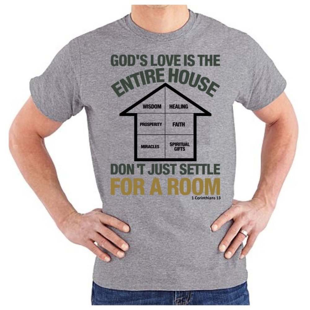 Gods love Grey Short Sleeve 100% Cotton T-Shirt
